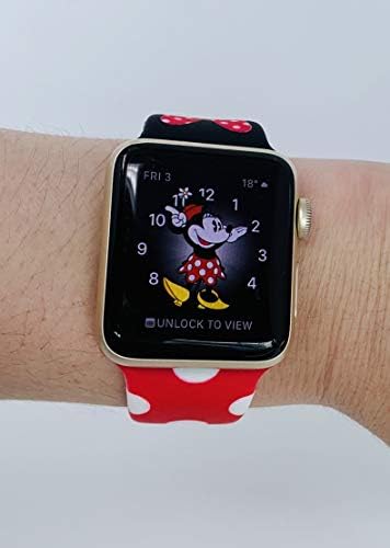 אוקטנס להקות עכבר מצוירות עבור Apple Watch | 38 ממ | 40 ממ | להקת ספורט | Iwatch | קריקטורות |